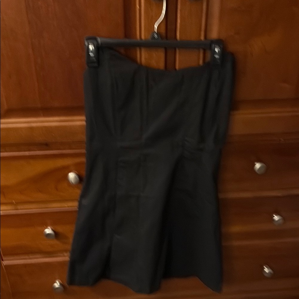 White Fox Boutique Black Strapless Dress